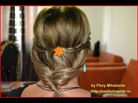 Easy Everyday Hairstyle Coafura De Zi Par Mediu Youtube