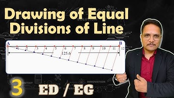 Equal division of line in Engineering Drawing by Engineering Funda