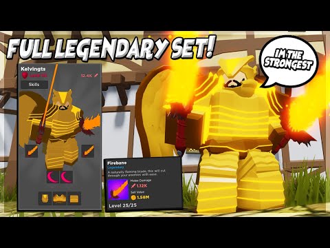 All Best Legendary Full Set And Becoming The Strongest In New - grinding steampunk sewers dungeon quest roblox livestream