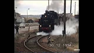 Letzter Betriebstag der Strecke Königswalde oberer Bahnhof  Annaberg Buchholz oberer Bahnhof