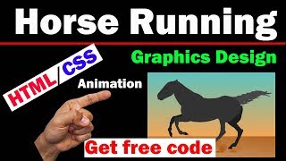 Graphic Design Running Horse Animation Using HTML and CSS | Animation Learn How to Create Design screenshot 2