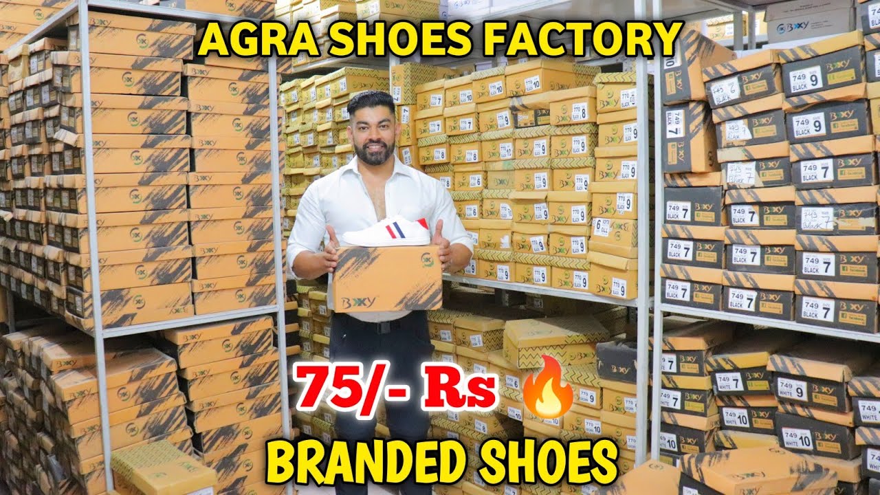 Agra Shoes Factory 75/ Rs 🔥 Baxxy Shoes Shoes Wholesale Market In