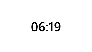 Timer for 6 minutes and 19 seconds