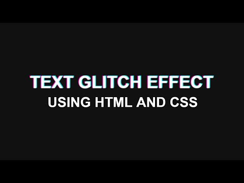 20+ CSS Text Glitch Effects