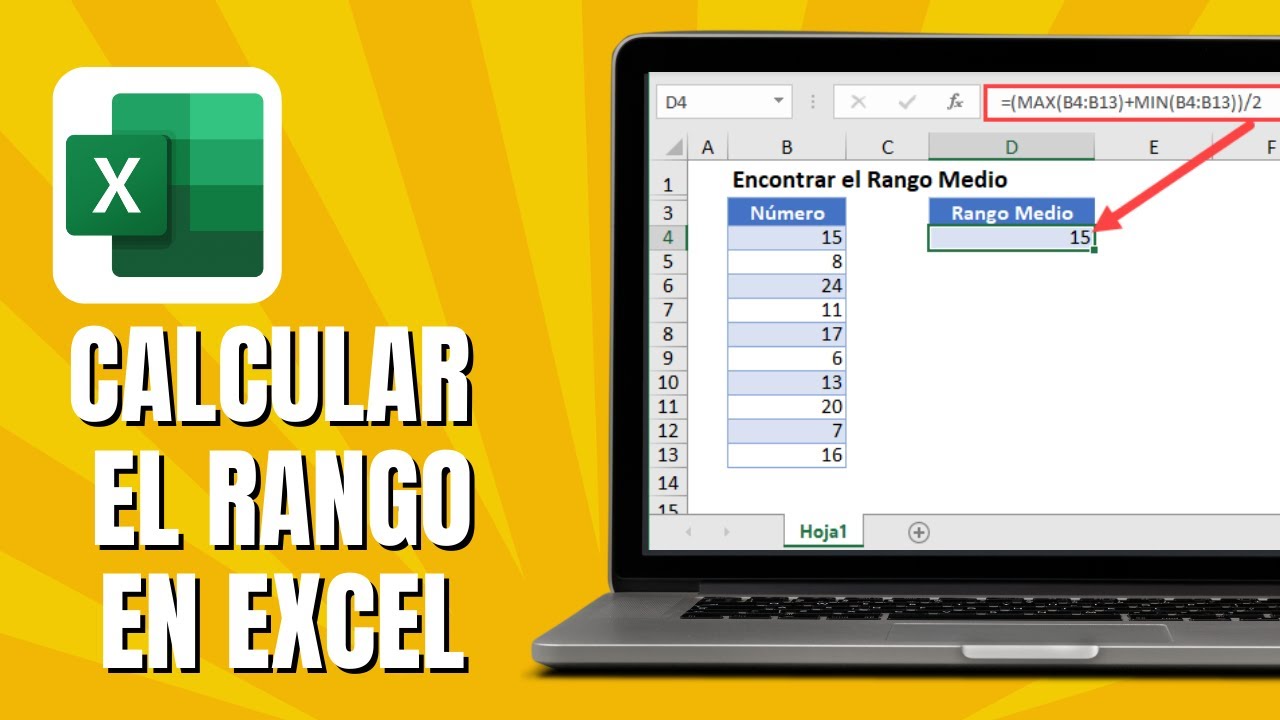 Cómo Calcular El Rango En Excel Youtube