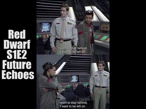 Red Dwarf S1E2 Future Echoes split screen space crazy scene