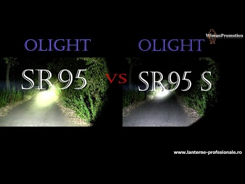 Olight SR95 vs Olight SR95 S - night test