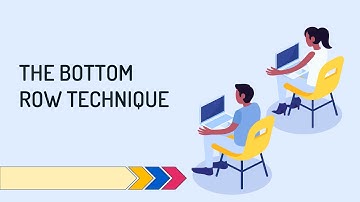 Bottom row technique (Video 7)