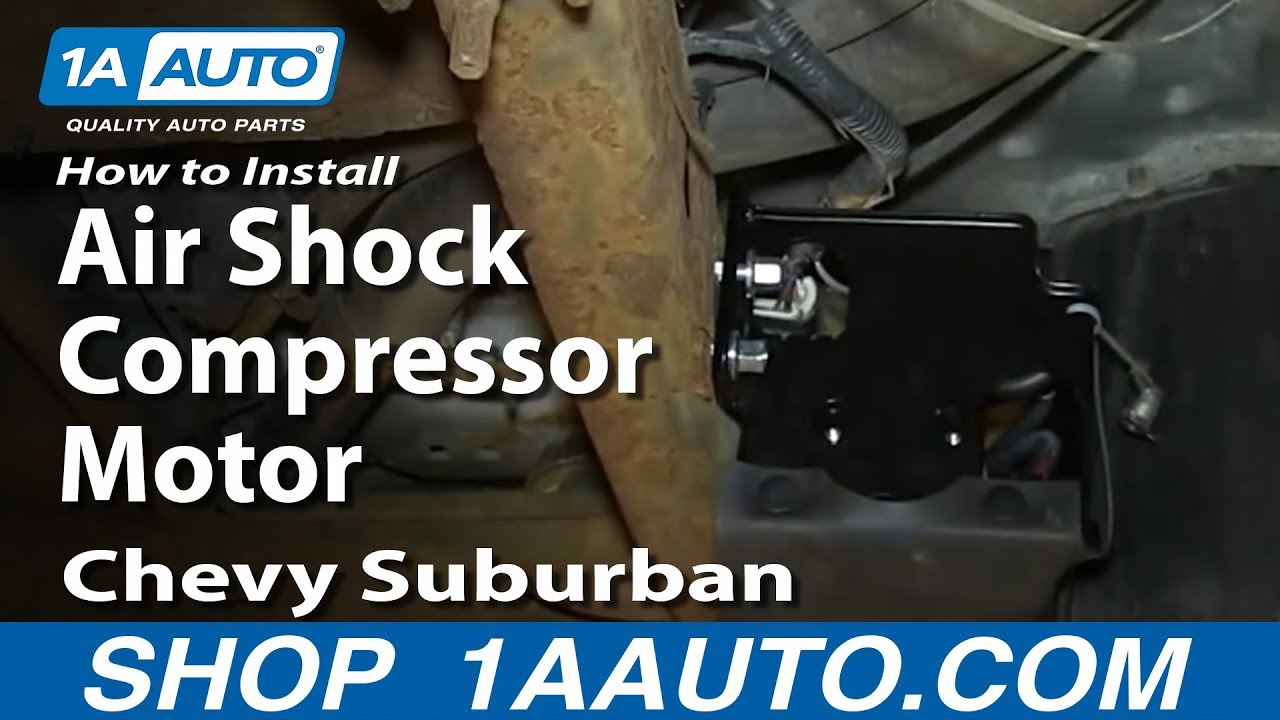 How To Replace Air Shock Compressor Motor 200006 Chevy Suburban 1A Auto