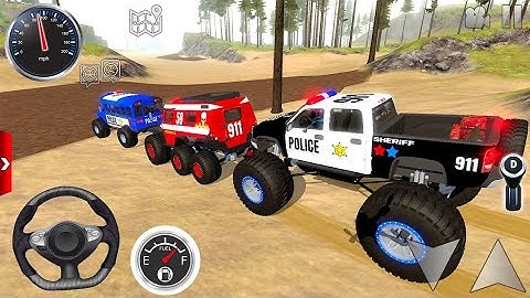 Juegos De Carros Police Monster Truck Impossible Driver Car Extreme Racing For Android Mud Gameplay