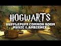 Cozy Day/Night in Hufflepuff Common Room with Music playing in another room | Harry Potter Ambience