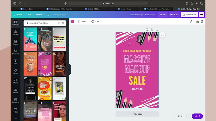 How to Create an Animated YouTube Intro Outro FAST with Canva