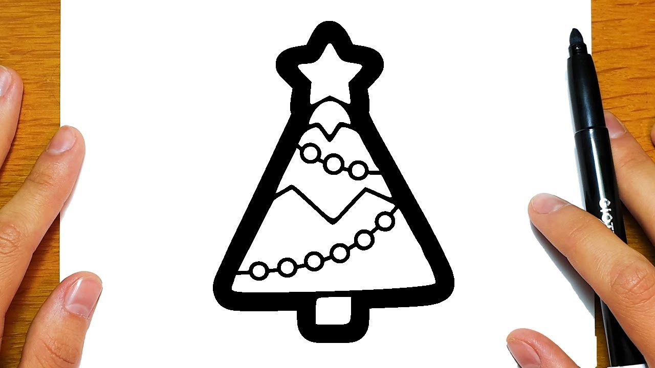HOE TEKEN JE EEN KERSTBOOM | Gemakkelijke tekeningen - YouTube