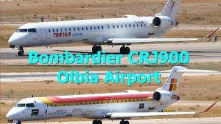 Iberia Airnostrum Tunisair Express Bombardier Crj900 At Olbia Airport