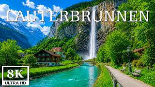 Lauterbrunnen 8K | Waterfalls, Alpine Valleys & Fairytale Swiss Beauty