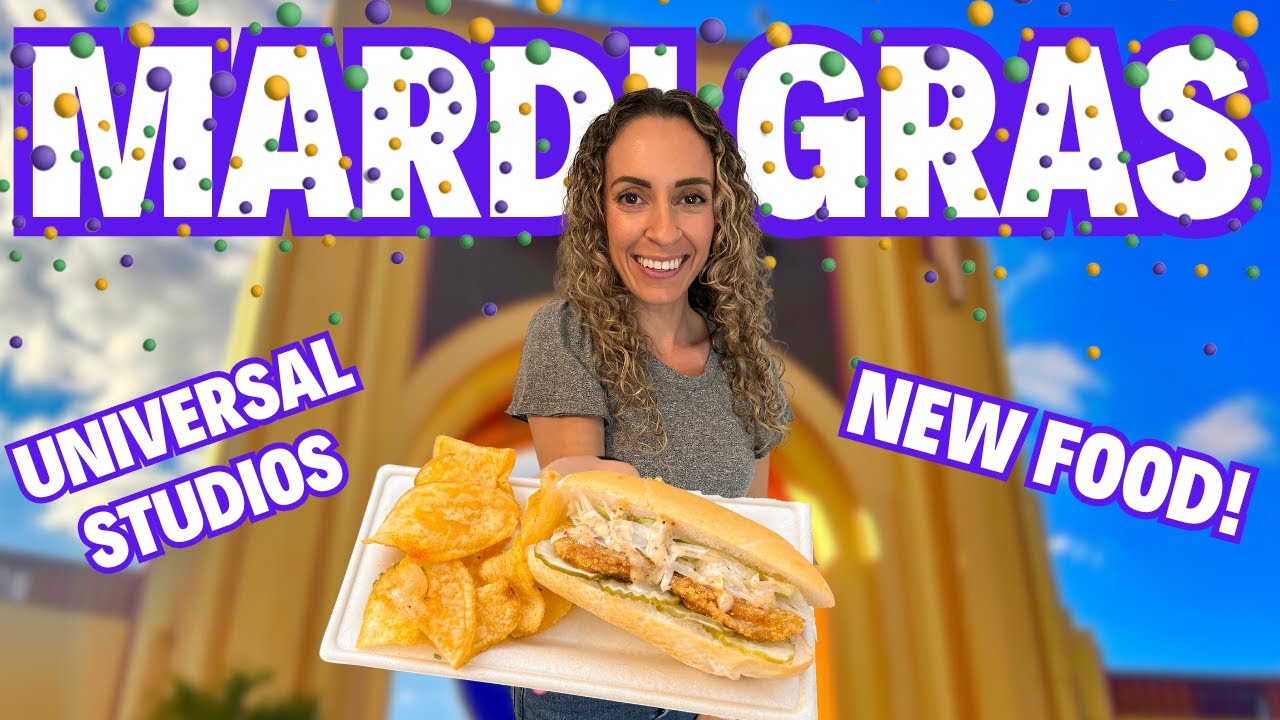 NEW FOOD at Universal Mardi Gras 2024!
