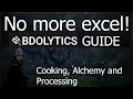 No more excel bdolytics guide for cooking alchemy and processing  black desert online lifeskill
