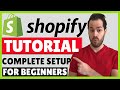 Shopify Tutorial For Beginners 2021 - Shopify Website Design Step By Step