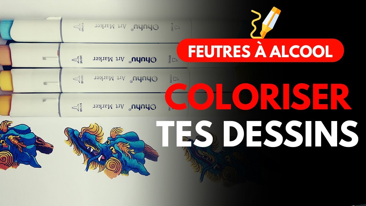 3 techniques pour bien se servir de ses feutres à alcool - YouTube