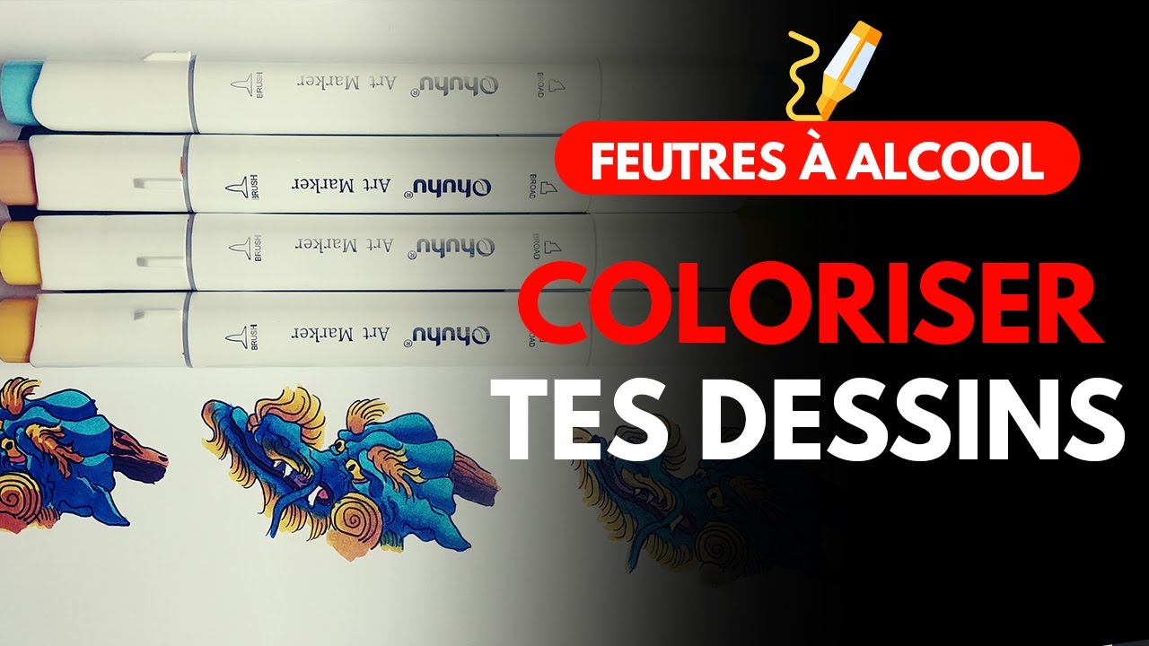 Tutoriel : colorier au feutre à alcool - Aux couleurs d'Alix