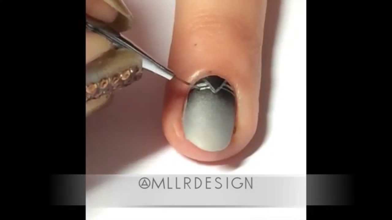 Art deco nail art tutorial YouTube