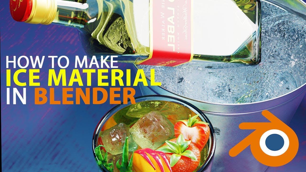 how to make ice cube material in blender tutorial YouTube