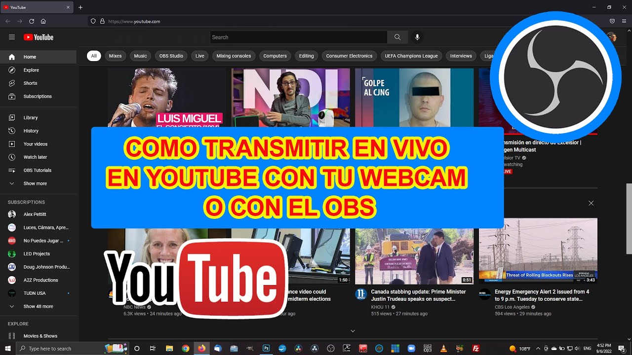 Cómo transmitir en vivo en YouTube guía 2022 - YouTube