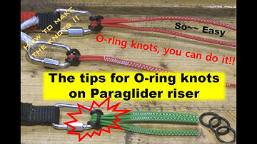 [Davinci Tips] O-ring knots on Paraglider riser.