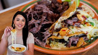 The BEST Birria de res BLANCA ASADA Recipe + EASY Birria Quesa Tacos | Views on the road Birria