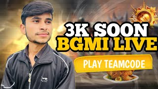 BGMI LIVE TEAMCODE FUNNY GAMEPLAY#bgmilivestream #godarsyt  #bgmiteamcode