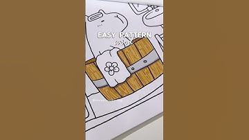 Easy Pattern - Wood | Coco Wyo Coloring Book