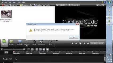 Camtasia Studio Failed To Create a Video Memory Resource hypercam | screen recorder,free easy way