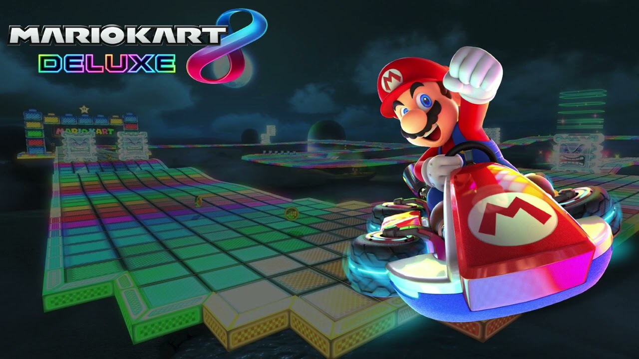 SNES Rainbow Road - Mario Kart 8 Deluxe (Slowed Down)