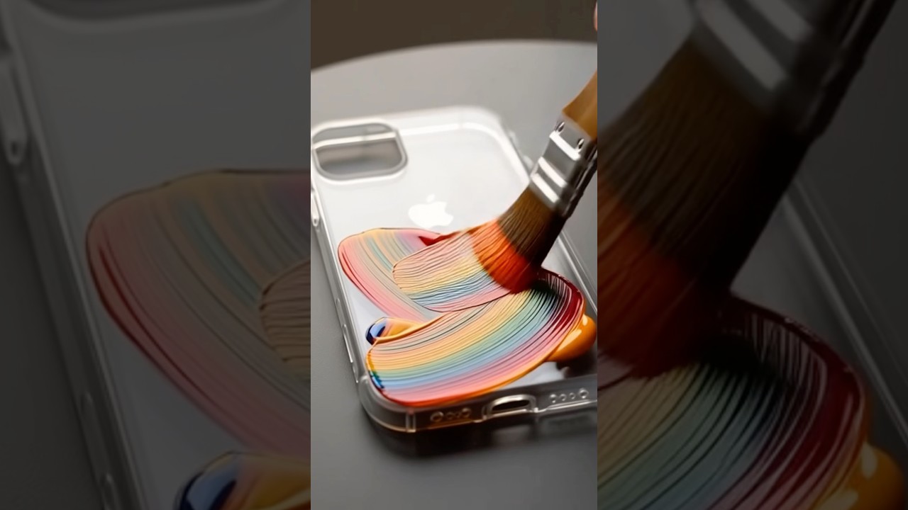 Custom iPhone Case With Paint *Satisfying* 🎨😱 