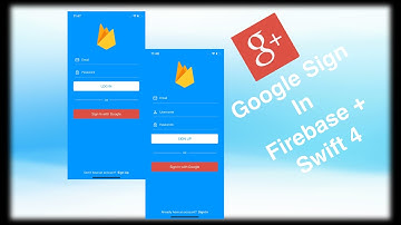 Google Sign In || Firebase & Swift 4