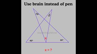 Basic mathematics Triangle problem algebra tricky problem #mathteacher #mathlover #mathfun #algebra