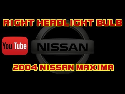 ⭐ 2004 Nissan Maxima - Low Beam Headlight Bulb Replacement