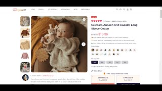 CRO Shopify Baby Clothes Product Page Template by Veda Builder screenshot 3