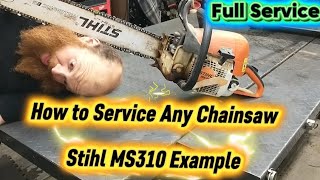 How to Properly Service 🔧 Any Chainsaw 🪚 | Clean, Sharpen & Tune-Up 🛠 🚨 (Step-by-Step) Google Guide
