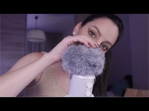 ASMR Intense 👄 Sounds + Hand movements + Fluffy mic