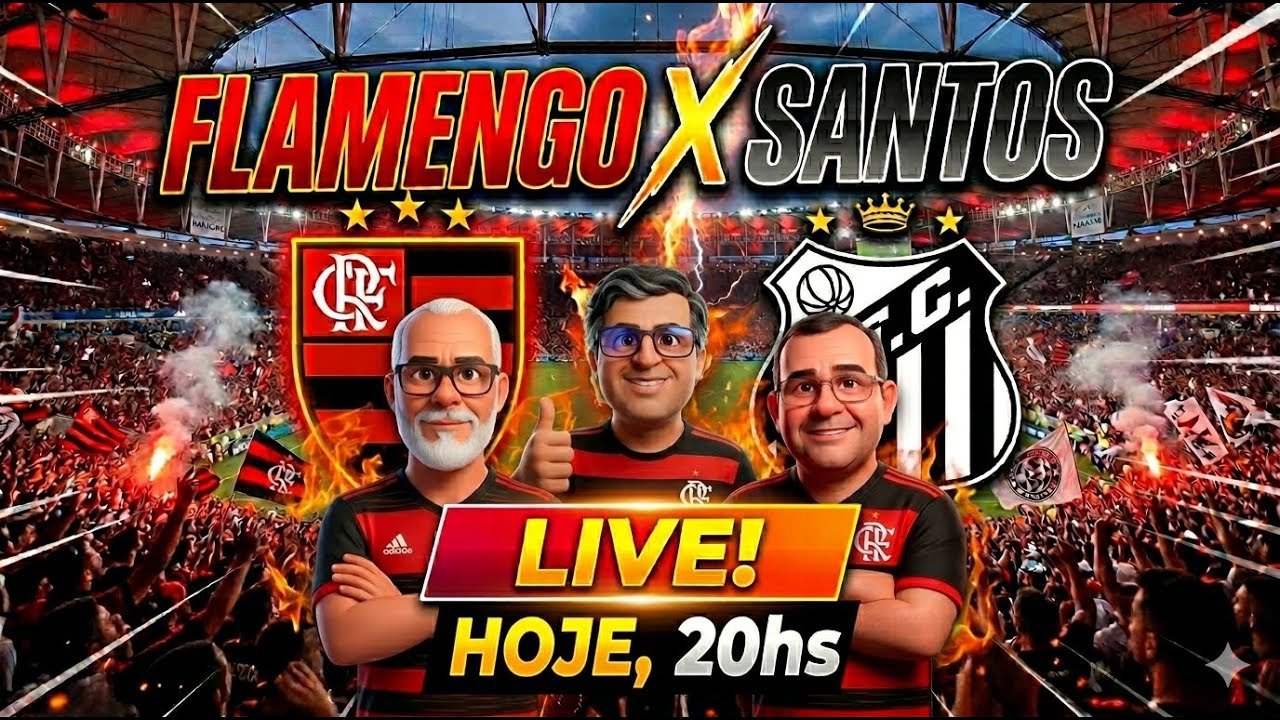 FLAMENGO x SANTOS - AOVIVO – LIVE Pós-Jogo! - YouTube