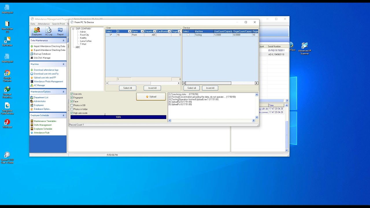 How to Import User, Finger Print and Face scan to ZKT