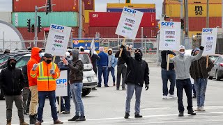 Longshoremen begin striking at Port of Montreal