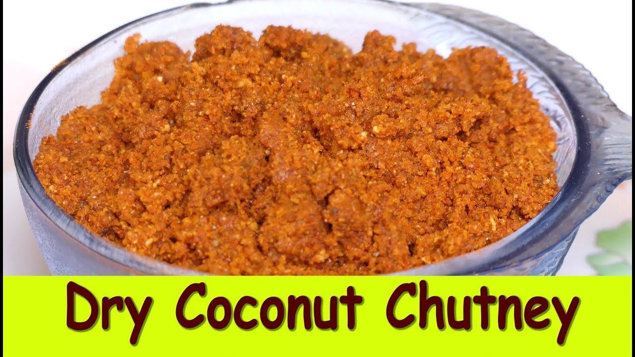 dry coconut chutney in kannadaSide Dish For Idli Dosachutney pudi in