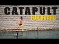 Catapult foil surfing  flat water pumping