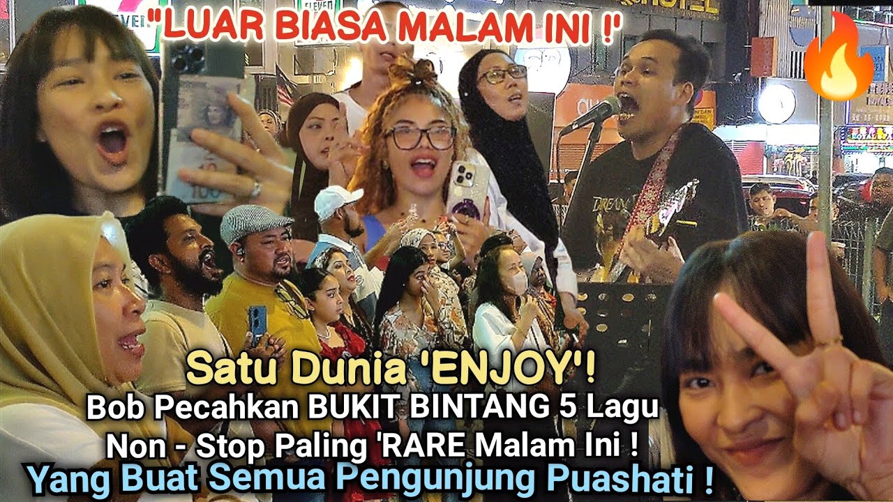 🔥LUARBIASA CROWD MALAM INI‼️Bob Belanja 5 Lagu Non Stop Paling Ikonik 🔴Semua Pengunjung Puashati !