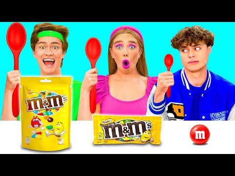 Big, Medium and Small Plate Challenge | Crazy Hacks and Recipes by BaRaDa Challenge