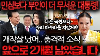 &quot;국민보다 부인이 더 무서운 대통령&quot; 김건희 무서워서 아무것도 못하는 윤석열... 결국 초…