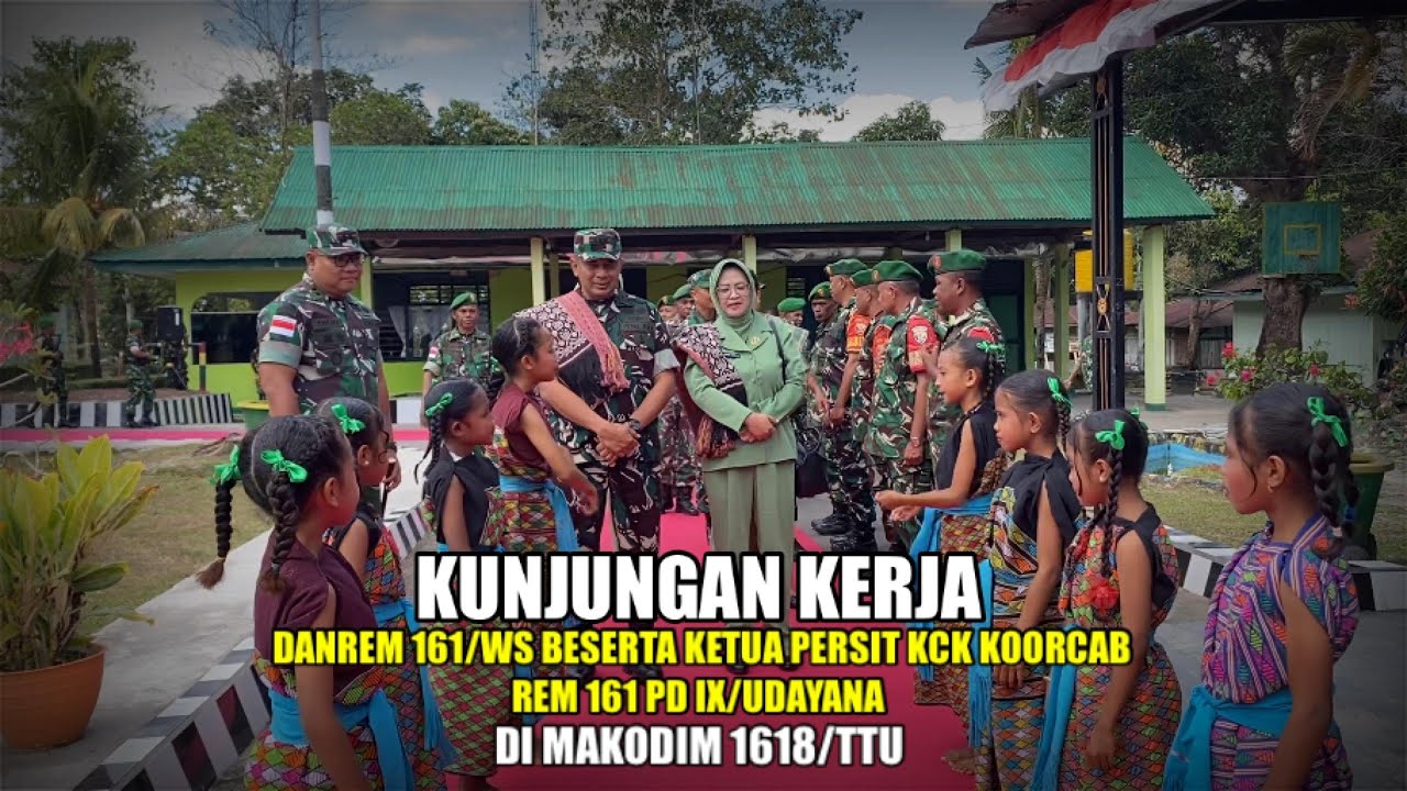 Kunjungan Danrem 161/Wira Sakti Di Wilayah Kodim 1618/TTU