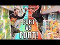 TOILET PAPER FORT BATTLE!